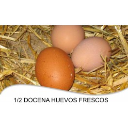 1/2 docena de huevos