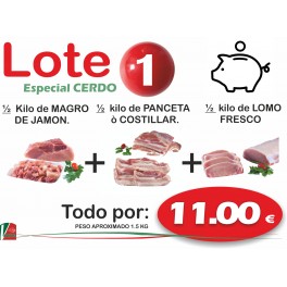 LOTE Nº 1 especial CERDO