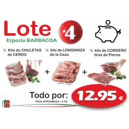 LOTE Nº4 especial BARBACOA